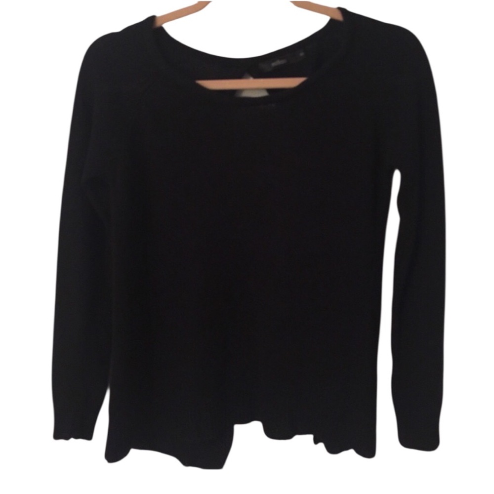 Millau Black Split Back Knit Sweater - image 1